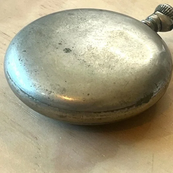 Vintage Elgin Pocket Watch Subdial Crown Stopper Parts Or Repair - Picture 6 of 11